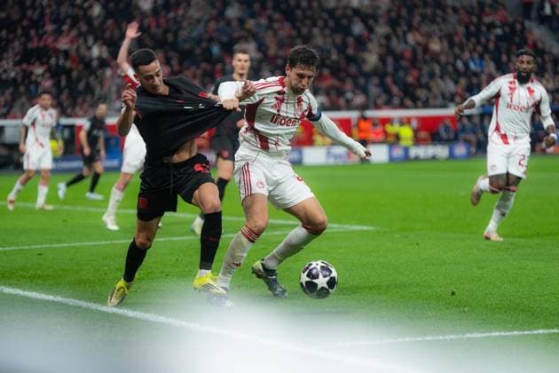 UEFA Champions League Bayer 04 Leverkusen vs Olympiacos Lucas Vazquez of Bayer 04 Leverkusen during the UEFA Champions League match against Olympiacos at BayArena. 2025 Taisei Films. All rights reserved. Copyright: xTaiseixIwamotox