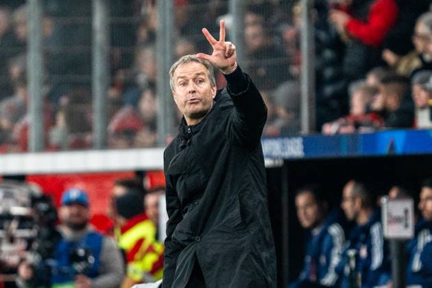UEFA Champions League 2025 2026 Bayer 04 Leverkusen vs Olympiakos Piraeus, Play Offs Second Round, Tuesday, 23 02 2026 BayArena Nordrhein Westfalen, Germany Kasper Hjulmand Head Coach Copyright: xCelinaxLeiersx