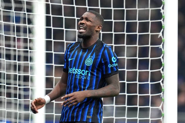 Inter Milan s Marcus Thuram during the Uefa Champions League soccer match between Inter and Bodo Glimt at the San Siro Stadium in Milan , north Italy - Tuesday , February 24 , 2026. - Soccer .  Copyright: xSpada LaPressex