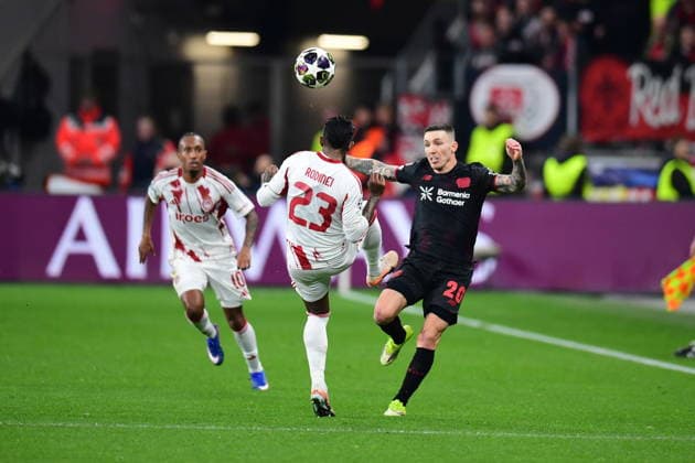 Bayer 04 Leverkusen v Olympiacos - UEFA Champions League LEVERKUSEN, GERMANY - FEBRUARY 24: Rodinei (23) of Olympiacos in action during the UEFA Champions League play-off match between Bayer 04 Leverkusen and Olympiacos at BayArena in Leverkusen, Germany, on February 24, 2026. Hesham Elsherif Anadolu Leverkusen Germany. Editorial use only. Please get in touch for any other usage.  Copyright: x2026xAnadoluxHeshamxElsherifx