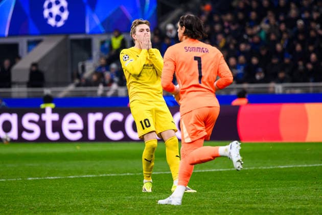 260224 Jens Petter Hauge of Bodo Glimt during the UEFA Champions League football match between Inter and Bodo Glimt on February 24, 2026 in Milan Photo Marius Simensen BILDBYRAN COP 238 MM0057 bbeng football fotball fotboll soccer uefa champions league mesterligaen bodo glimt inter fc internazionale milano  Copyright: MARIUSxSIMENSEN BB260224BB511