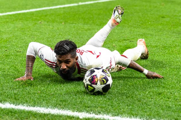 UEFA Champions League 2025 2026 Bayer 04 Leverkusen vs Olympiakos Piraeus, Play Offs second round, Tuesday, 23 02 2026 BayArena Nordrhein Westfalen, Germany Rodinei Olympiakos Piraeus, 23 Copyright: xCelinaxLeiersx