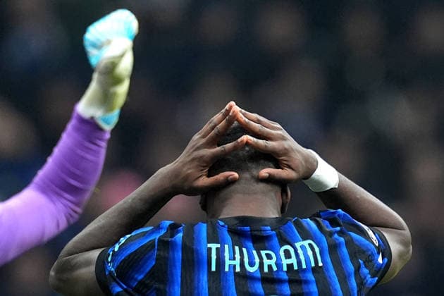 Inter Milan s Marcus Thuram during the Uefa Champions League soccer match between Inter and Bodo Glimt at the San Siro Stadium in Milan , north Italy - Tuesday , February 24 , 2026. - Soccer .  Copyright: xSpada LaPressex