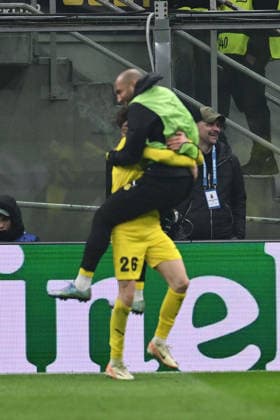 Hakon Evjen of FK Bodo Glimt celebrates after scoring the goal of 0-2 during the UEFA Champions League 2025 26 League Knockout Play-off Second Leg match between F.C. Inter and FK Bodo Glimt at the San Siro Stadium on February 24, 2026 in Milan, Italy.  Copyright: xDomenicoxCippitelli IPAxSportx xipa-agency.netx xx IPA_71981575 IPA_Agency_IPA71981575