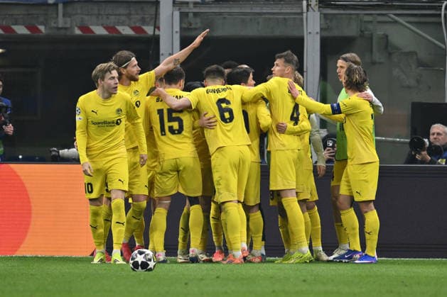 Hakon Evjen of FK Bodo Glimt celebrates after scoring the goal of 0-2 during the UEFA Champions League 2025 26 League Knockout Play-off Second Leg match between F.C. Inter and FK Bodo Glimt at the San Siro Stadium on February 24, 2026 in Milan, Italy.  Copyright: xDomenicoxCippitelli IPAxSportx xipa-agency.netx xx IPA_71981581 IPA_Agency_IPA71981581