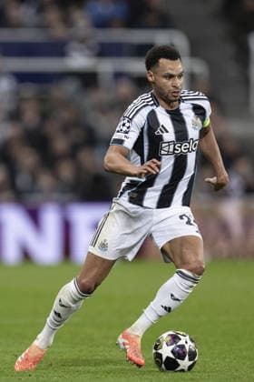 NEWCASTLE UPON TYNE, ENGLAND - FEBRUARY 24: Jacob Murphy of Newcastle United during the UEFA Champions League 2025 26 match between Newcastle United and Qarabag at St James Park, Newcastle in England (Photo by Will Palmer Sports Press Photo)  Copyright: xWillxPalmer SportsxPressxPhotox Sportspressphoto_SPR97342