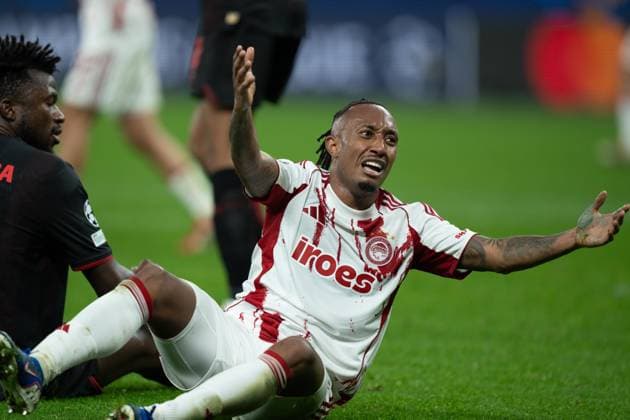 UEFA Champions League Bayer 04 Leverkusen vs Olympiacos Gelson Martins of Olympiacos during the UEFA Champions League match at BayArena. 2025 Taisei Films. All rights reserved. Copyright: xTaiseixIwamotox