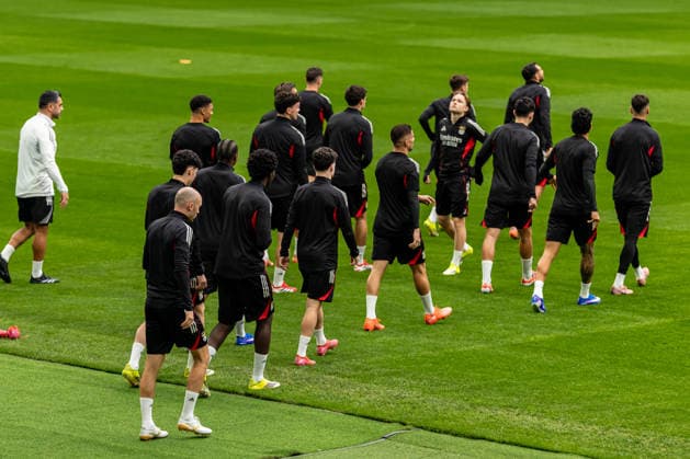 FBL Uefa Champions League 2025 26 Real Madrid SL Benfica, Benfica at the training Copyright: HMBxMedia CarlosxSilva