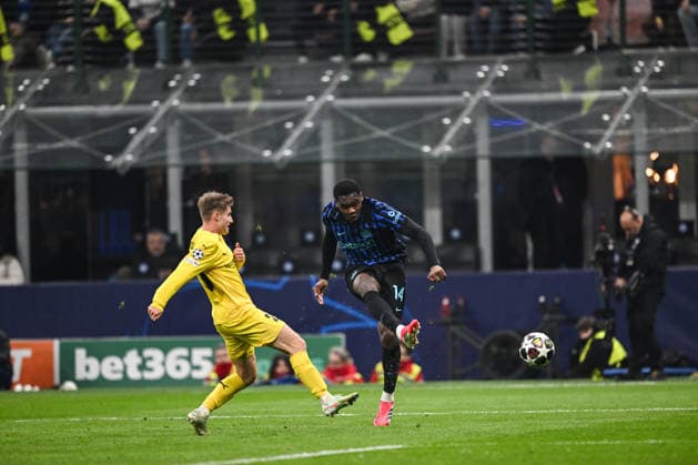 Ange-Yoan Bonny of FC Inter in action during the UEFA Champions League 2025 2026 Knockout Play-off Second Leg between Inter FC Internazionale and FK Bodo Glimt, 24 of February 2026, at Giuseppe Meazza San Siro Siro stadium in Milan, Italy  Copyright: xTizianoxBallabio IPAxSportx xipa-agency.netx xx IPA_71982535 IPA_Agency_IPA71982535