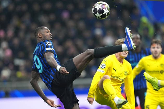 Inter Milan s Marcus Thuram during the Uefa Champions League soccer match between Inter and Bodo Glimt at the San Siro Stadium in Milan , north Italy - Tuesday , February 24 , 2026. - Soccer .  Copyright: xSpada LaPressex