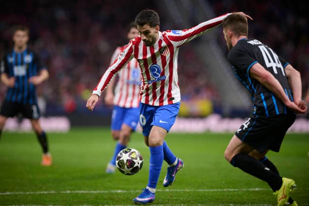ATLETICO DE MADRID v CLUB BRUGGE KV. CHAMPIONS LEAGUE 2025 2026. ROUND KO PLAY-OFFS 2ND LEG MATCH. Atletico de Madrid s Alex Baena during Champions League 2025 2026, KO play-offs 2nd leg match. February 24 ,2026. (ALTERPHOTOS Jorge Ropero) MadridSpain  Copyright: xJorgexRoperox