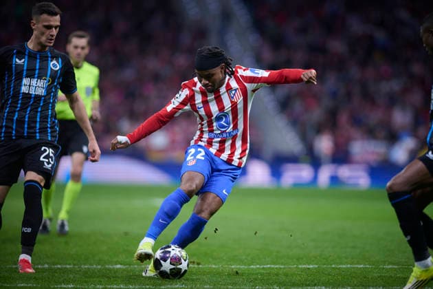 ATLETICO DE MADRID v CLUB BRUGGE KV. CHAMPIONS LEAGUE 2025 2026. ROUND KO PLAY-OFFS 2ND LEG MATCH. Atletico de Madrid s Ademola Lookman during Champions League 2025 2026, KO play-offs 2nd leg match. February 24 ,2026. (ALTERPHOTOS Jorge Ropero) MadridSpain  Copyright: xJorgexRoperox