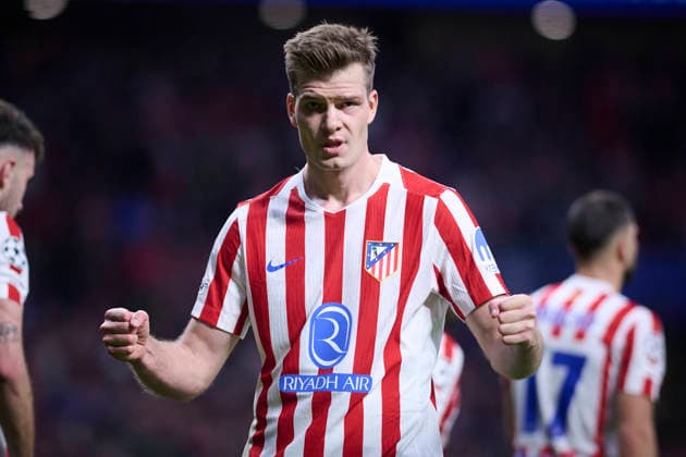 ATLETICO DE MADRID v CLUB BRUGGE KV. CHAMPIONS LEAGUE 2025 2026. ROUND KO PLAY-OFFS 2ND LEG MATCH. Atletico de Madrid s Alexander Sorloth celebrates goal during Champions League 2025 2026, KO play-offs 2nd leg match. February 24 ,2026. (ALTERPHOTOS Jorge Ropero) MadridSpain  Copyright: xJorgexRoperox
