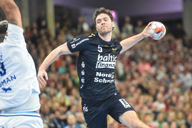 Handball I Men I Season 2025 2026 I EHF European League I Main Round I 2 Matchday I SG Flensburg Handewitt Montpellier HB I 24 02 2026 Niclas Kirkelökke 5, SG Flensburg Handewitt Copyright: xLobeca JanxKirschnerx