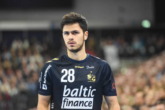 Handball I Men I Season 2025 2026 I EHF European League I Main Round I 2 Matchday I SG Flensburg Handewitt Montpellier HB I 24 02 2026 Patrick Volz 28, SG Flensburg Handewitt Copyright: xLobeca JanxKirschnerx