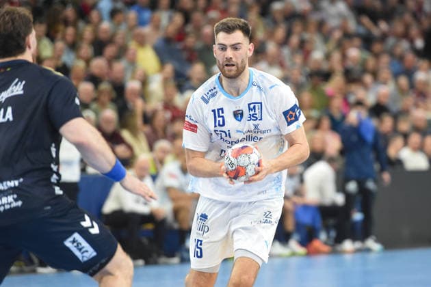Handball I Men I Season 2025 2026 I EHF European League I Main Round I 2 Matchday I SG Flensburg Handewitt Montpellier HB I 24 02 2026 Jack Thurin 15, Montpellier HB Copyright: xLobeca JanxKirschnerx