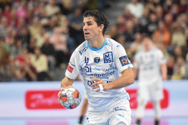 Handball I Men I Season 2025 2026 I EHF European League I Main Round I 2 Matchday I SG Flensburg Handewitt Montpellier HB I 24 02 2026 Diego Simonet 4, Montpellier HB Copyright: xLobeca JanxKirschnerx