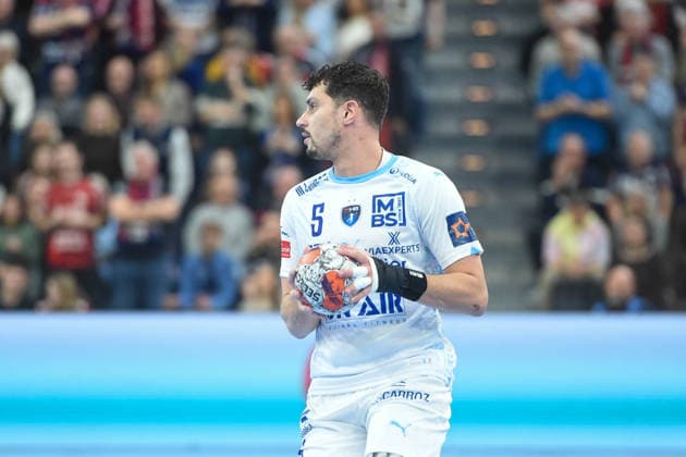 Handball I Men I Season 2025 2026 I EHF European League I Main Round I 2 Matchday I SG Flensburg Handewitt Montpellier HB I 24 02 2026 Kyllian Villeminot 5, Montpellier HB Copyright: xLobeca JanxKirschnerx