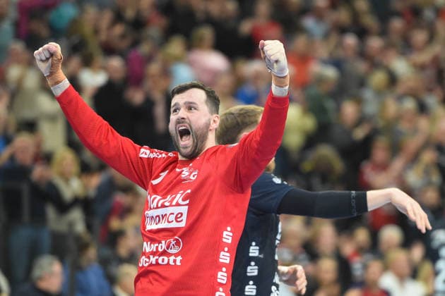 Handball I Men I Season 2025 2026 I EHF European League I Main Round I 2 Matchday I SG Flensburg Handewitt Montpellier HB I 24 02 2026 Benjamin Buric 1, SG Flensburg Handewitt Copyright: xLobeca JanxKirschnerx