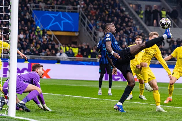 Marcus Thuram seen during UEFA Champions League knock out game between teams of Internazionale Milano and Bodo Glimt (Kazimierz Koper Ball Raw Images) Milan Stadio Giuseppe Meazza Italy Copyright: xKazimierzxKoperx Kazimierzkoperinterbodo2526-69