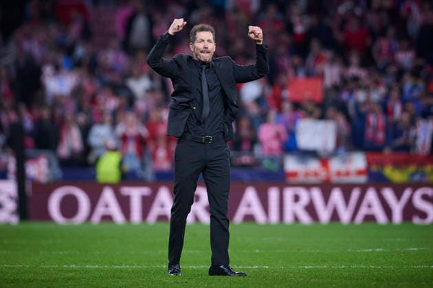 ATLETICO DE MADRID v CLUB BRUGGE KV. CHAMPIONS LEAGUE 2025 2026. ROUND KO PLAY-OFFS 2ND LEG MATCH. Atletico de Madrid s coach Diego Pablo Cholo Simeone celebrates the victory in Champions League 2025 2026, KO play-offs 2nd leg match. February 24 ,2026. (ALTERPHOTOS Jorge Ropero) MadridSpain  Copyright: xJorgexRoperox