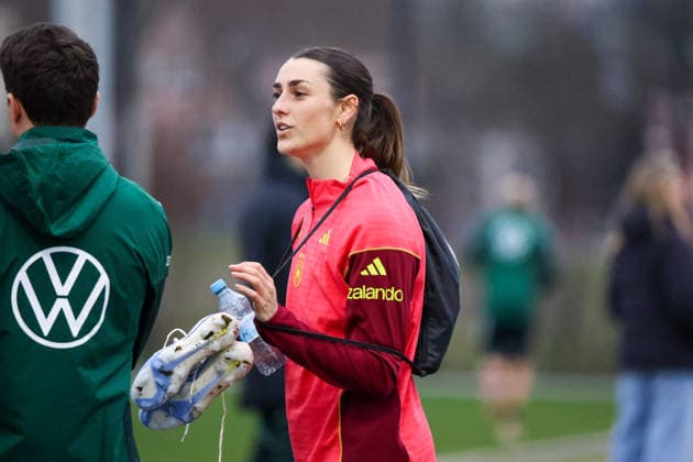 Frankfurt am Main, Germany February 24, 2026 Preparation for the womens World Cup qualifier Germany vs Slovenia Training of the U23 womens national soccer team In the picture Selina Ostermeier U23 Germany Copyright: HMBxMedia MadeleinexFantini