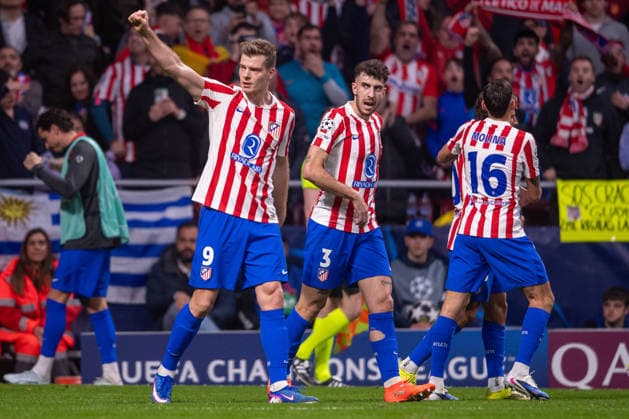 February 24, 2026, Madrid, Madrid, Spain: MADRID, SPAIN - FEBRUARY 24: ALEXANDER SORLOTH of Atletico de Madrid is seen celebrating his goal during the UEFA Champions League 2025 26 Knockout match second lag between Atletico de Madrid and Club Brugge KV, at Riyadh Air Metropolitano Stadium on February 23, 2026 in Madrid, Spain Atletico De Madrid X Club Brugge KV - UEFA Champions League  - ZUMAl192 20260224_zsp_l192_070 Copyright: xMiguelxLemosx