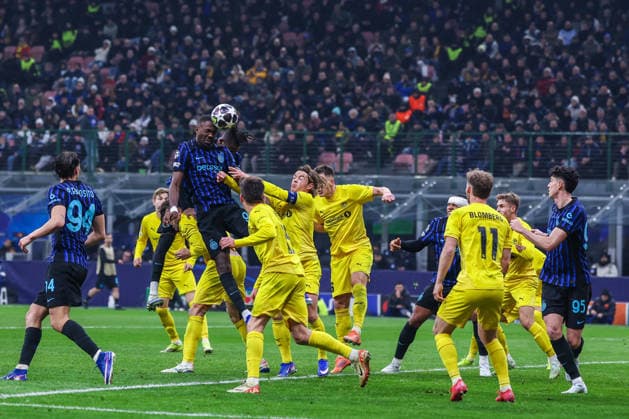 CALCIO - UEFA Champions League - Inter - FC Internazionale vs FK Bodo Glimt Marcus Thuram of FC Internazionale seen in action during UEFA Champions League 2025 26 League Knockout Play-off Second Leg football match between FC Internazionale and FK Bodo Glimt at San Siro Stadium in Milan Milan Italy  Copyright: xIPAxSport ABACAx