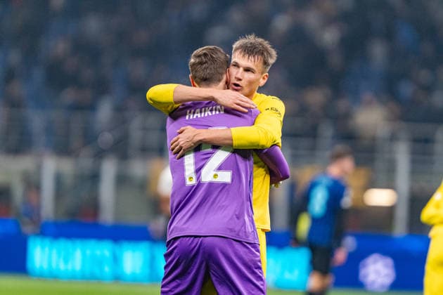 Nikita Haikin seen during UEFA Champions League knock out game between teams of Internazionale Milano and Bodo Glimt (Kazimierz Koper Ball Raw Images) Milan Stadio Giuseppe Meazza Italy Copyright: xKazimierzxKoperx Kazimierzkoperinterbodo2526-148