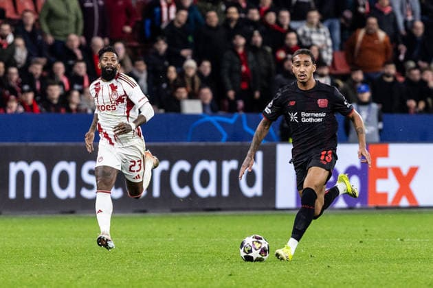 UEFA Champions League Bayer 04 Leverkusen Olympiacos FC 24 02 2026 Arthur Bayer 04 Leverkusen, 13 UEFA Champions League Bayer 04 Leverkusen Olympiacos FC BayArena, Leverkusen 24 02 2026 Copyright: xBEAUTIFULxSPORTS Buriakovx
