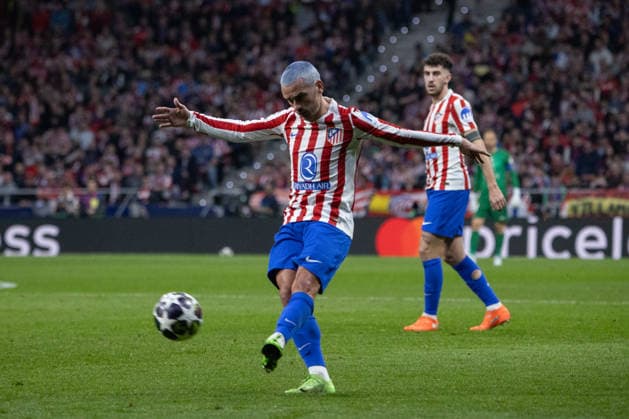 Atlético de Madrid Vs Club Brugge in Madrid - 24 Feb 2026 Antoine Griezmann of Atlético de Madrid seen in action during the UEFA Champions League match between Atlético de Madrid and Club Brugge at the Metropolitano Stadium. Final score: Atlético de Madrid 4 - 1 Club Brugge Madrid Spain Copyright: xDavidxCanalesx xSOPAxImagesx DCUCLATMBrujas260224-186