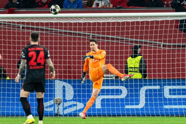 UEFA Champions League 2025 2026 Bayer 04 Leverkusen vs Olympiakos Piraeus, Play Offs second round, Tuesday, 23 02 2026 BayArena Nordrhein Westfalen, Germany Janis Blaswich 28 Copyright: xCelinaxLeiersx