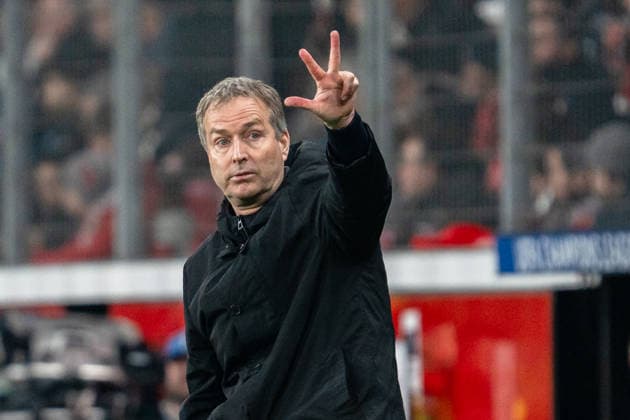 UEFA Champions League 2025 2026 Bayer 04 Leverkusen vs Olympiakos Piraeus, Play Offs Second Round, Tuesday, 23 02 2026 BayArena Nordrhein Westfalen, Germany Kasper Hjulmand Head Coach Copyright: xCelinaxLeiersx