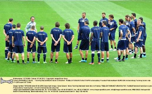 Football, EURO 2012, Training Italy