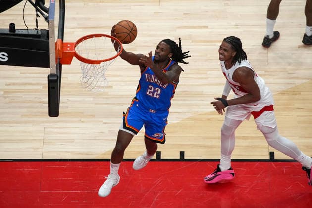 Oklahoma City Thunder vs Toronto Raptors TORONTO, CANADA - FEBRUARY 24 : Cason Wallace (22) of Oklahoma City Thunder in action during the NBA, Basketball Herren, USA basketball game between Oklahoma City Thunder and Toronto Raptors at the Scotiabank Arena on February 24, 2026 in Toronto, Ontario, Canada. Mert Alper Dervis Anadolu Toronto Canada. Editorial use only. Please get in touch for any other usage.  Copyright: x2026xAnadoluxMertxAlperxDervisx