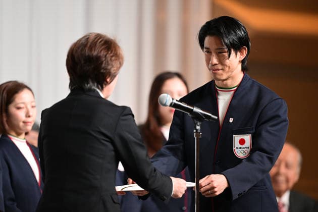 Ikuma Horishima (JPN), FEBRUARY 26, 2026 : Milano Cortina 2026 Olympic Winter games, Winterspiele,Spiele, Summer games Japan Delegation disbandment ceremony in Tokyo, Japan. Noxthirdxpartyxsales  aflo_321190361