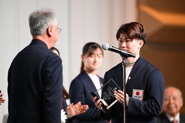 Masaya Morita (JPN), FEBRUARY 26, 2026 : Milano Cortina 2026 Olympic Winter games, Winterspiele,Spiele, Summer games Japan Delegation disbandment ceremony in Tokyo, Japan. Noxthirdxpartyxsales  aflo_321190373