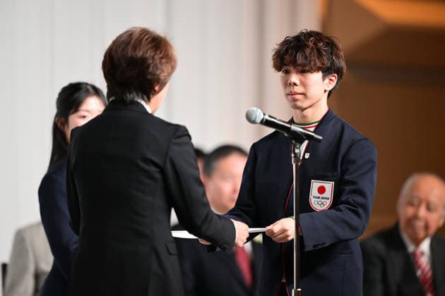 Shun Sato (JPN), FEBRUARY 26, 2026 : Milano Cortina 2026 Olympic Winter games, Winterspiele,Spiele, Summer games Japan Delegation disbandment ceremony in Tokyo, Japan. Noxthirdxpartyxsales  aflo_321190364