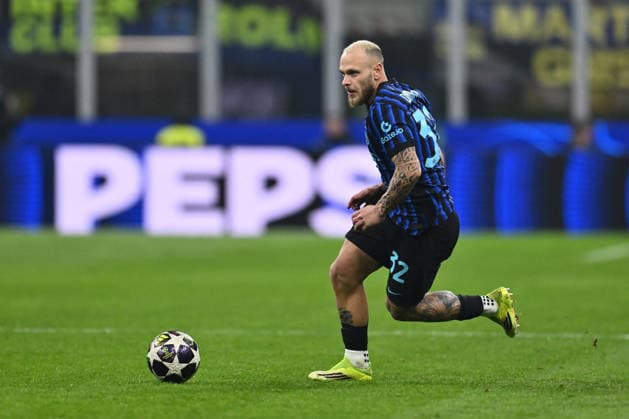 CALCIO - UEFA Champions League - Inter - FC Internazionale vs FK Bodo Glimt Federico Dimarco of F.C. Inter is in action during the UEFA Champions League 2025 26 League Knockout Play-off Second Leg match between F.C. Inter and FK Bodo Glimt at the San Siro Stadium on February 24, 2026 in Milan, Italy. Milan Italy  Copyright: xIPAxSport ABACAx