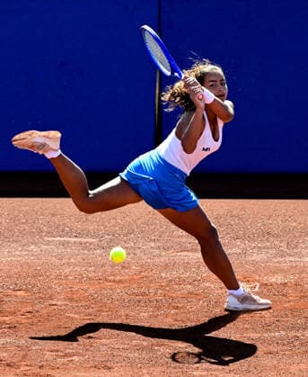 WTA, Tennis Damen 125 Tournaments ANTALYA, TURKIYE - FEBRUARY 24: Turkiye’s Ada Kumru competes during the opening week matches of the Women’s Tennis Association (WTA) 125 tournament series, organized in cooperation with the Women’s Tennis Association, the Turkish Tennis Federation and Megasaray Tennis Academy, at the Megasaray Tennis Academy in Antalya, Turkiye, on February 24, 2026. Orhan Cicek Anadolu Antalya Turkey. Editorial use only. Please get in touch for any other usage.  Copyright: x2026xAnadoluxOrhanxCicekx