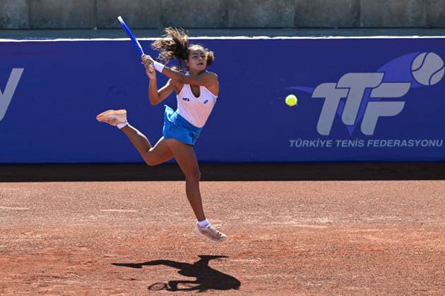 WTA, Tennis Damen 125 Tournaments ANTALYA, TURKIYE - FEBRUARY 24: Turkiye’s Ada Kumru competes during the opening week matches of the Women’s Tennis Association (WTA) 125 tournament series, organized in cooperation with the Women’s Tennis Association, the Turkish Tennis Federation and Megasaray Tennis Academy, at the Megasaray Tennis Academy in Antalya, Turkiye, on February 24, 2026. Orhan Cicek Anadolu Antalya Turkey. Editorial use only. Please get in touch for any other usage.  Copyright: x2026xAnadoluxOrhanxCicekx