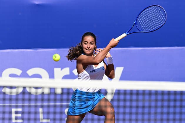 WTA, Tennis Damen 125 Tournaments ANTALYA, TURKIYE - FEBRUARY 24: Turkiye’s Ada Kumru competes during the opening week matches of the Women’s Tennis Association (WTA) 125 tournament series, organized in cooperation with the Women’s Tennis Association, the Turkish Tennis Federation and Megasaray Tennis Academy, at the Megasaray Tennis Academy in Antalya, Turkiye, on February 24, 2026. Orhan Cicek Anadolu Antalya Turkey. Editorial use only. Please get in touch for any other usage.  Copyright: x2026xAnadoluxOrhanxCicekx