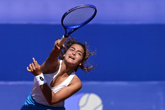 WTA, Tennis Damen 125 Tournaments ANTALYA, TURKIYE - FEBRUARY 24: Turkiye’s Ada Kumru competes during the opening week matches of the Women’s Tennis Association (WTA) 125 tournament series, organized in cooperation with the Women’s Tennis Association, the Turkish Tennis Federation and Megasaray Tennis Academy, at the Megasaray Tennis Academy in Antalya, Turkiye, on February 24, 2026. Orhan Cicek Anadolu Antalya Turkey. Editorial use only. Please get in touch for any other usage.  Copyright: x2026xAnadoluxOrhanxCicekx