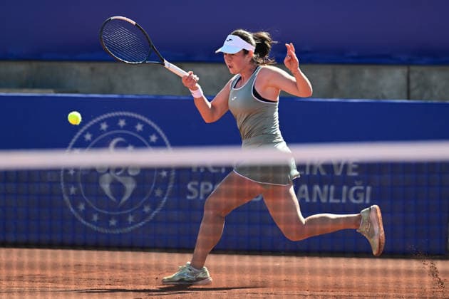 WTA, Tennis Damen 125 Tournaments ANTALYA, TURKIYE - FEBRUARY 24: Italy’s Nuria Brancaccio competes during the opening week matches of the Women’s Tennis Association (WTA) 125 tournament series, organized in cooperation with the Women’s Tennis Association, the Turkish Tennis Federation and Megasaray Tennis Academy, at the Megasaray Tennis Academy in Antalya, Turkiye, on February 24, 2026. Orhan Cicek Anadolu Antalya Turkey. Editorial use only. Please get in touch for any other usage.  Copyright: x2026xAnadoluxOrhanxCicekx