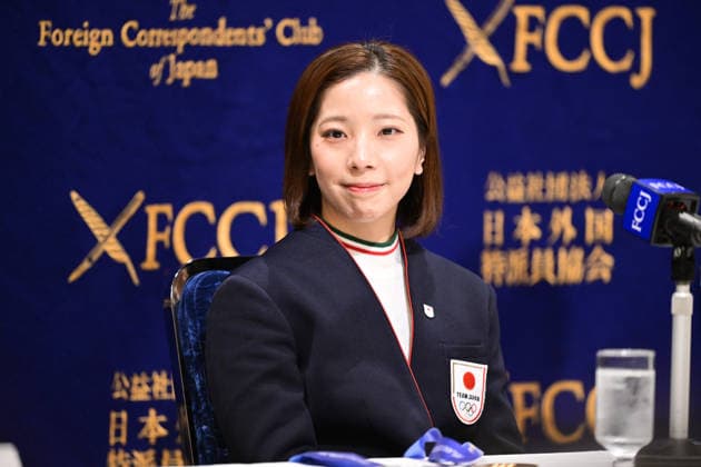Riku Miura (JPN), FEBRUARY 25, 2026 - Figure skating, Eiskunstlauf : Japan s Riku Miura and Ryuichi Kihara, the gold medalists in pairs figure skating at the Milano Cortina Winter Olympics, attend press conference, PK, Pressekonferenz at the Foreign Correspondents Club of Japan in Tokyo, Japan. Noxthirdxpartyxsales  aflo_321211984