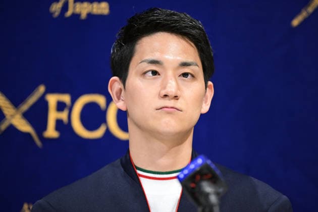 Ryuichi Kihara (JPN), FEBRUARY 25, 2026 - Figure skating, Eiskunstlauf : Japan s Riku Miura and Ryuichi Kihara, the gold medalists in pairs figure skating at the Milano Cortina Winter Olympics, attend press conference, PK, Pressekonferenz at the Foreign Correspondents Club of Japan in Tokyo, Japan. Noxthirdxpartyxsales  aflo_321211989