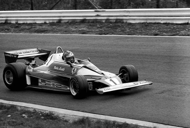 Niki Lauda (AUT) Ferrari 312T2 suffered a fiery accident in the race which inflicted life-threatening burns...German Grand Prix, Nurburgring, 1 August 1976. Copyright: xSuttonxMotorsportsx