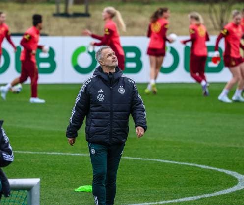 DFB Womens National Team training at the DFB Campus in Frankfurt 25 02 26 The DFB Womens National Team trains at the DFB Campus in Frankfurt Frankfurt DFB Campus Hessen Germany IKT_9339