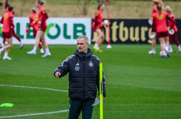 DFB Womens National Team training at the DFB Campus in Frankfurt 25 02 26 The DFB Womens National Team trains at the DFB Campus in Frankfurt Frankfurt DFB Campus Hessen Germany IKT_9340