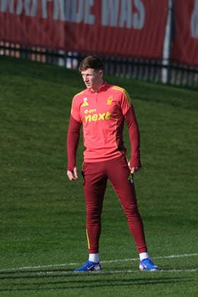Elliot Anderson of Nottingham Forest seen training during the UEFA Europa League Nottingham Forest and Fenerbahce media day. Copyright: xPaulxBonser SportsxPressxPhotox Sportspressphoto_SPR97431